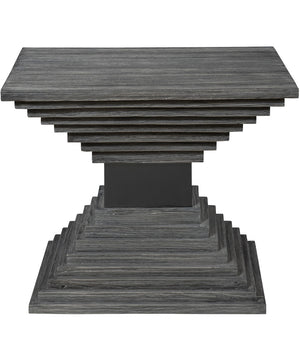 Andes Wooden Geometric Accent Table