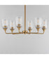 Hudson 6-Light Chandelier Natural Aged Brass