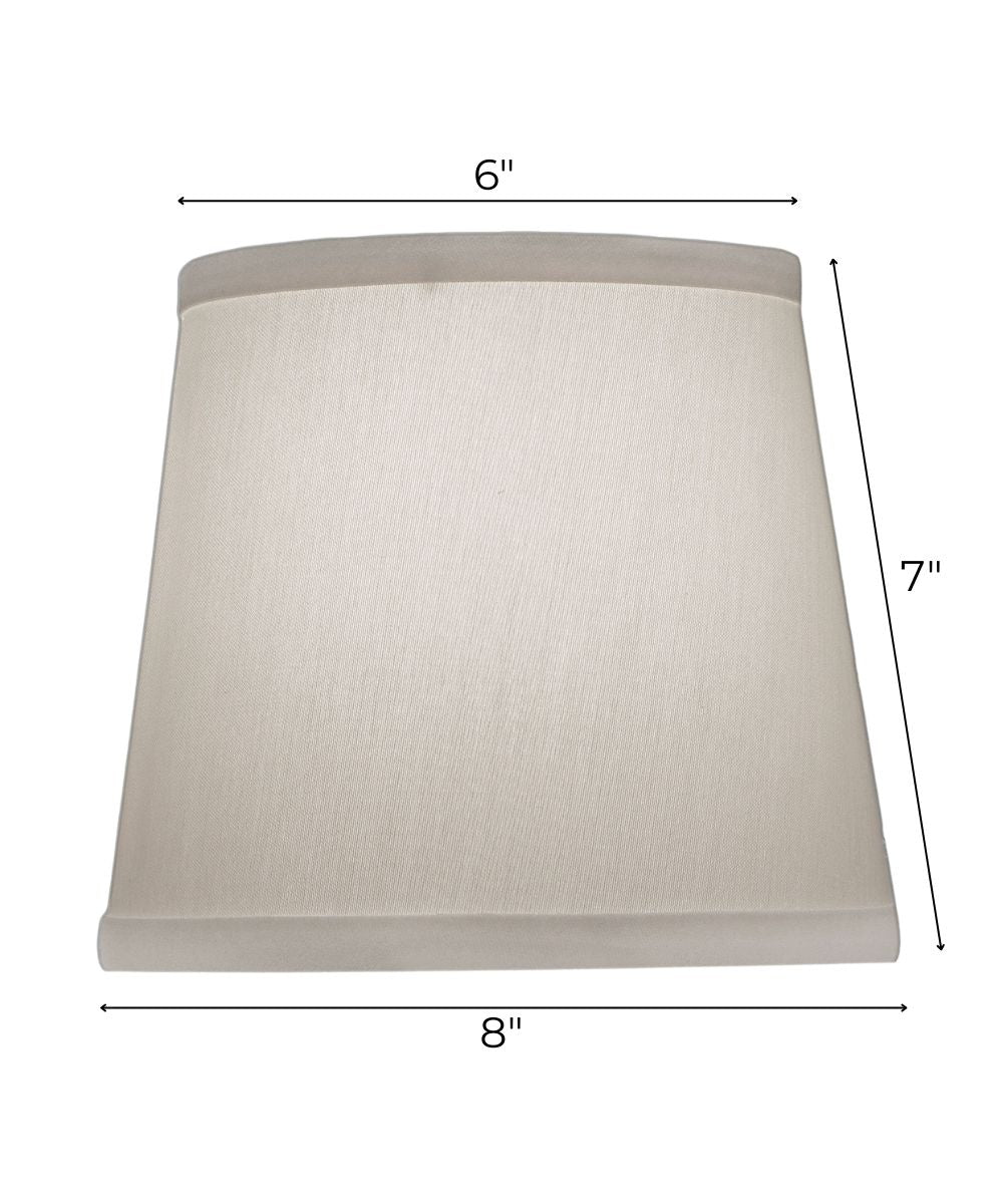 6x8x7 Ivory Shadow Empire Candelabra Hardback Lampshade