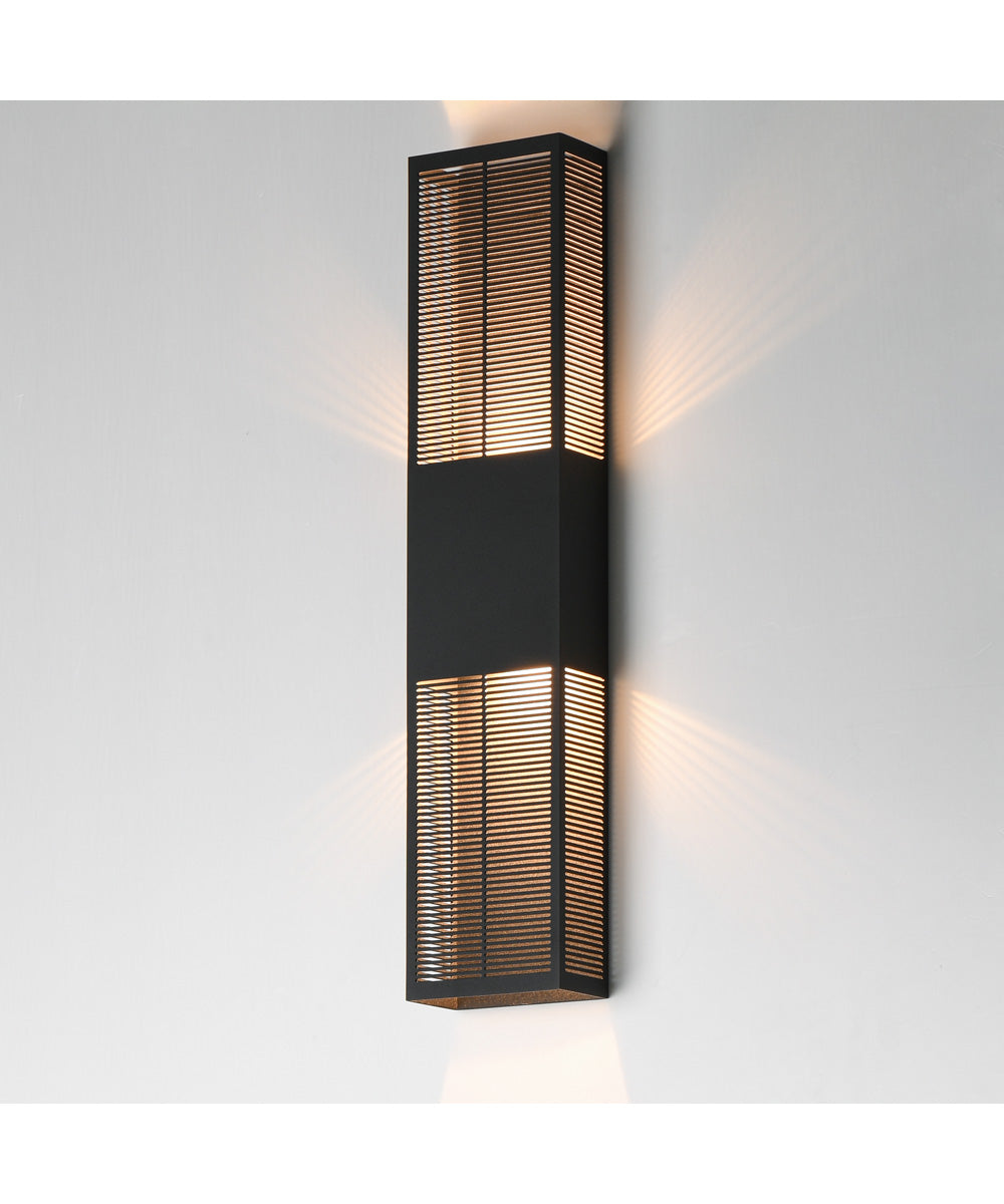 Grate 30 inch LED Outdoor Wall Sconce Black