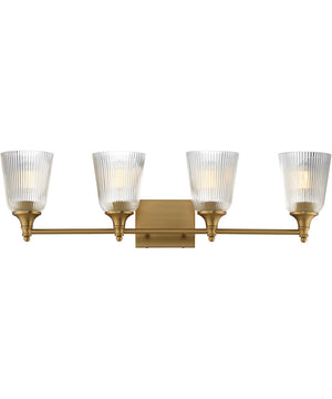 Julip 4-Light Bath Vanity Natural Aged Brass