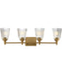 Julip 4-Light Bath Vanity Natural Aged Brass