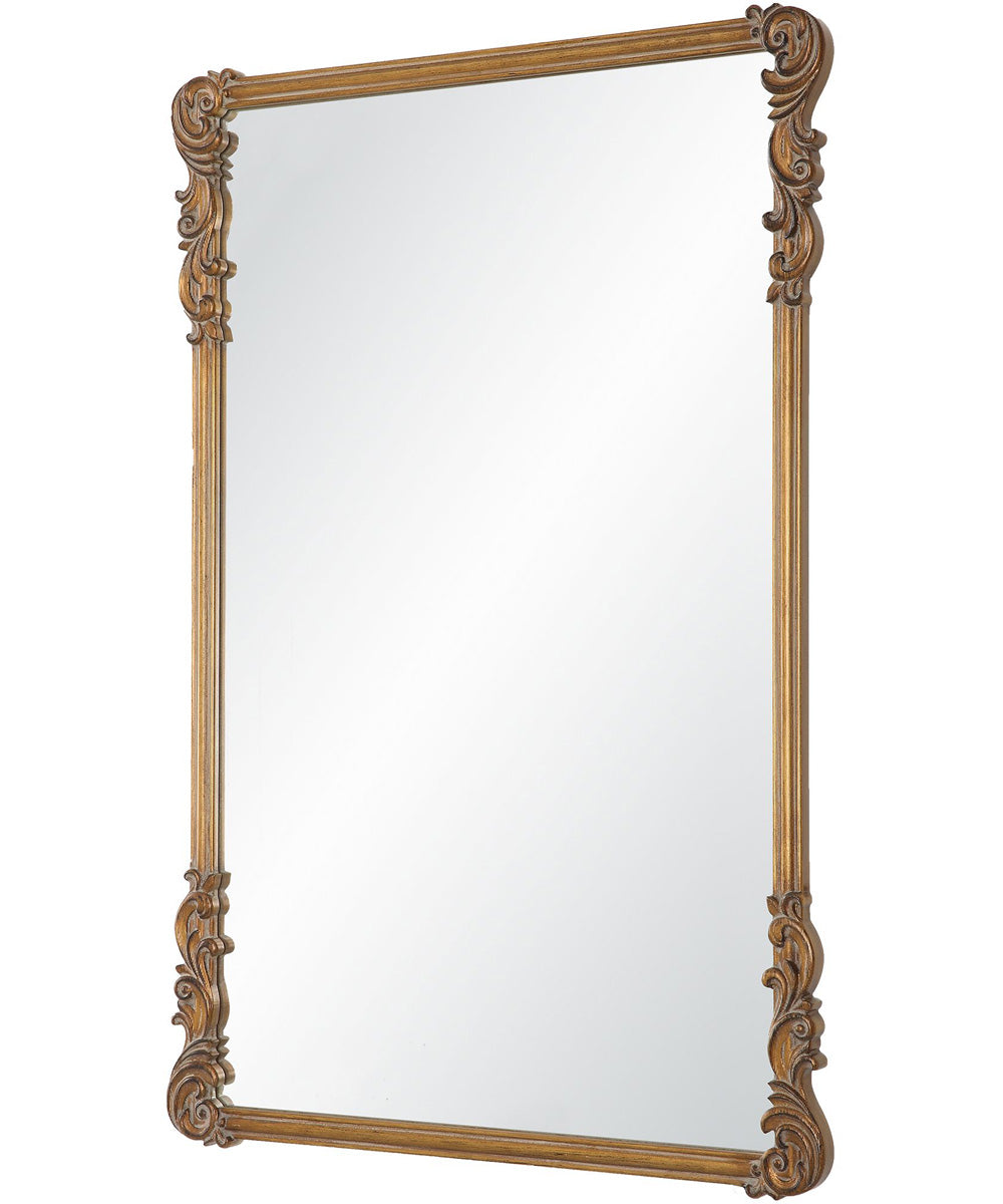 24x36" Wall Mirror in Antique Gold