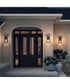 Hedry Medium Outdoor Wall Lantern with Clear Glass Panels Antique Bronze