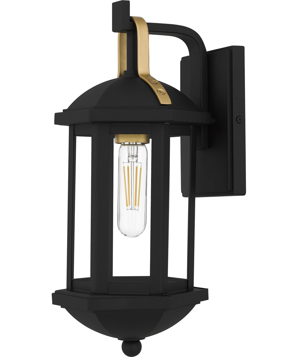Crestfield Small 1-light Outdoor Wall Light  Coastal Armour Aluminum Matte Black