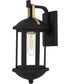 Crestfield Small 1-light Outdoor Wall Light  Coastal Armour Aluminum Matte Black