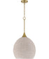 Keira 1-Light Lighting Satin Brass