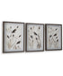 Honslow Wall Art Set Set of 3 Brown/Black/White