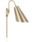 Leo 1-Light Sconce Matte Brass