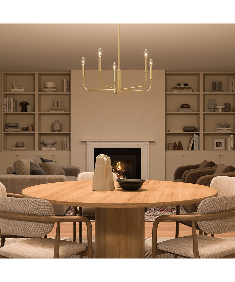 Reines 5-Light Medium Chandelier Brushed Gold