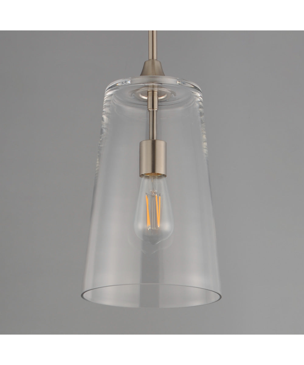 Hudson Single Pendant Satin Nickel