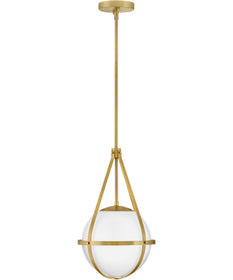 Colby 1-Light Small Pendant in Lacquered Brass