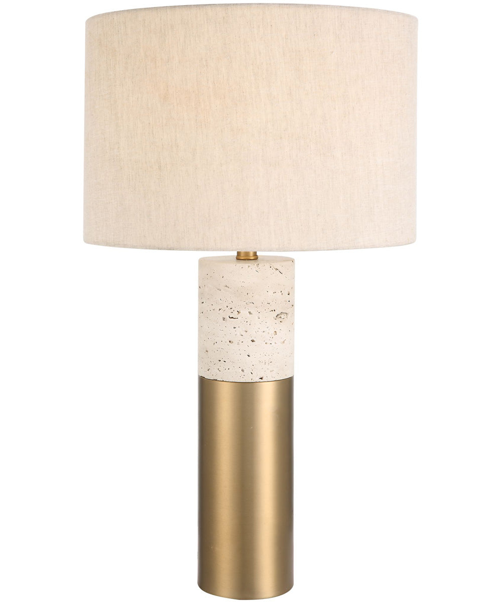 Gravitas Elegant Brass & Stone Lamp