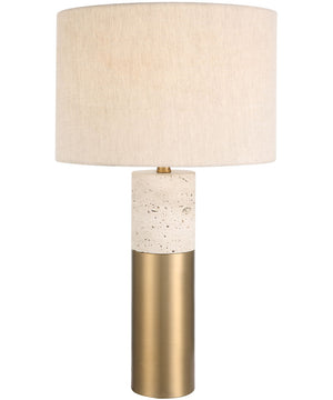 Gravitas Elegant Brass & Stone Lamp