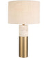 Gravitas Elegant Brass & Stone Lamp