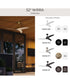 Nirra 52-in. 3-Blade Modern Ceiling Fan Champagne Bronze