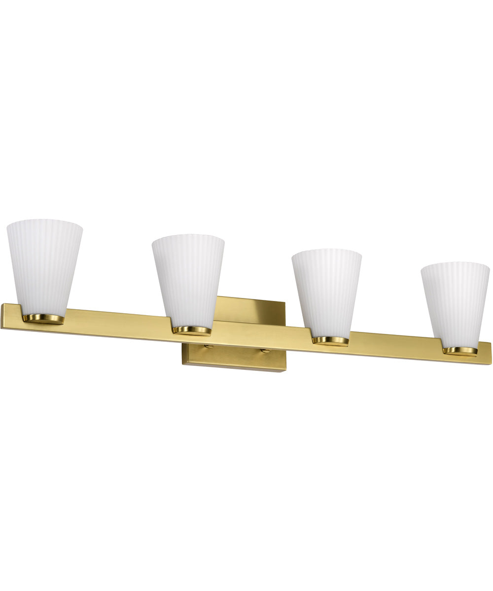 Royale 4-Light Vanity & Wall Burnished Brass