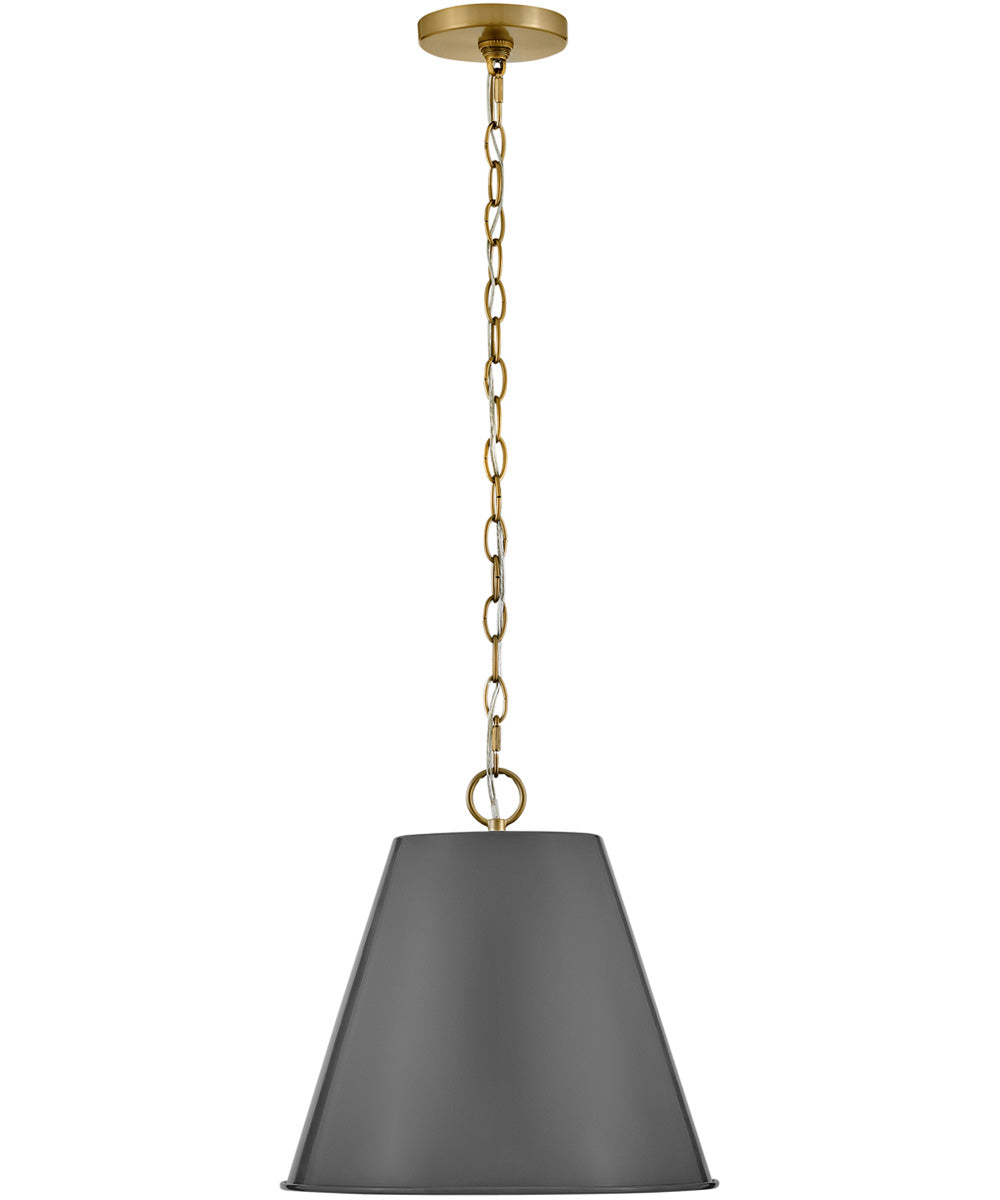 Blake 1-Light Medium Pendant in French Gray