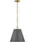 Blake 1-Light Medium Pendant in French Gray