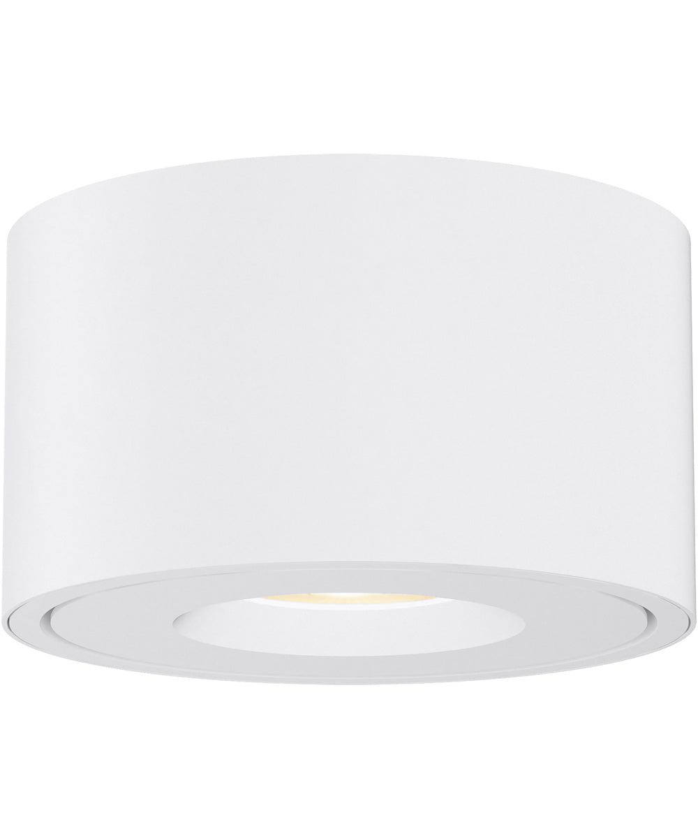 Fulcrum LED Flush Mount w Gimbal White