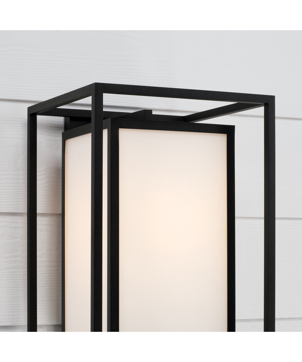 Aiden 1-Light Outdoor Wall-Lantern Black