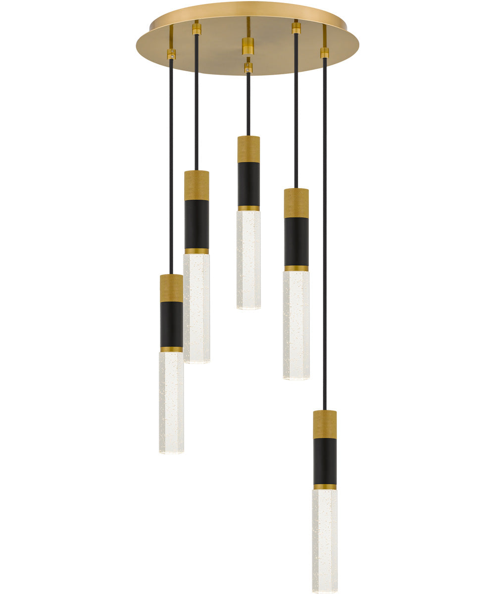 Davies 5-light Pendant Brushed Gold