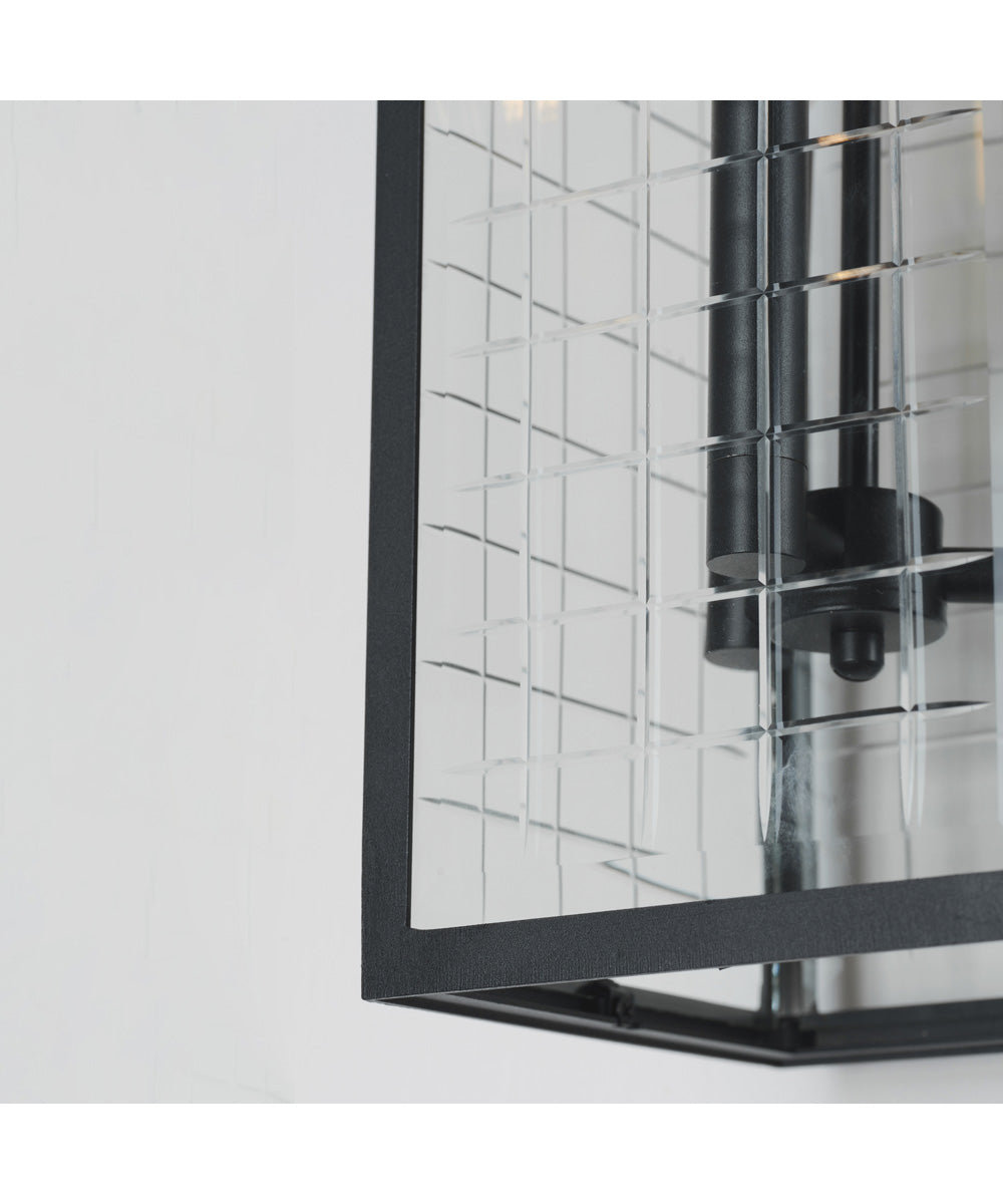 Magnus 3-Light Outdoor Wall Sconce Black