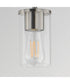 Lateral Mini Pendant Satin Nickel