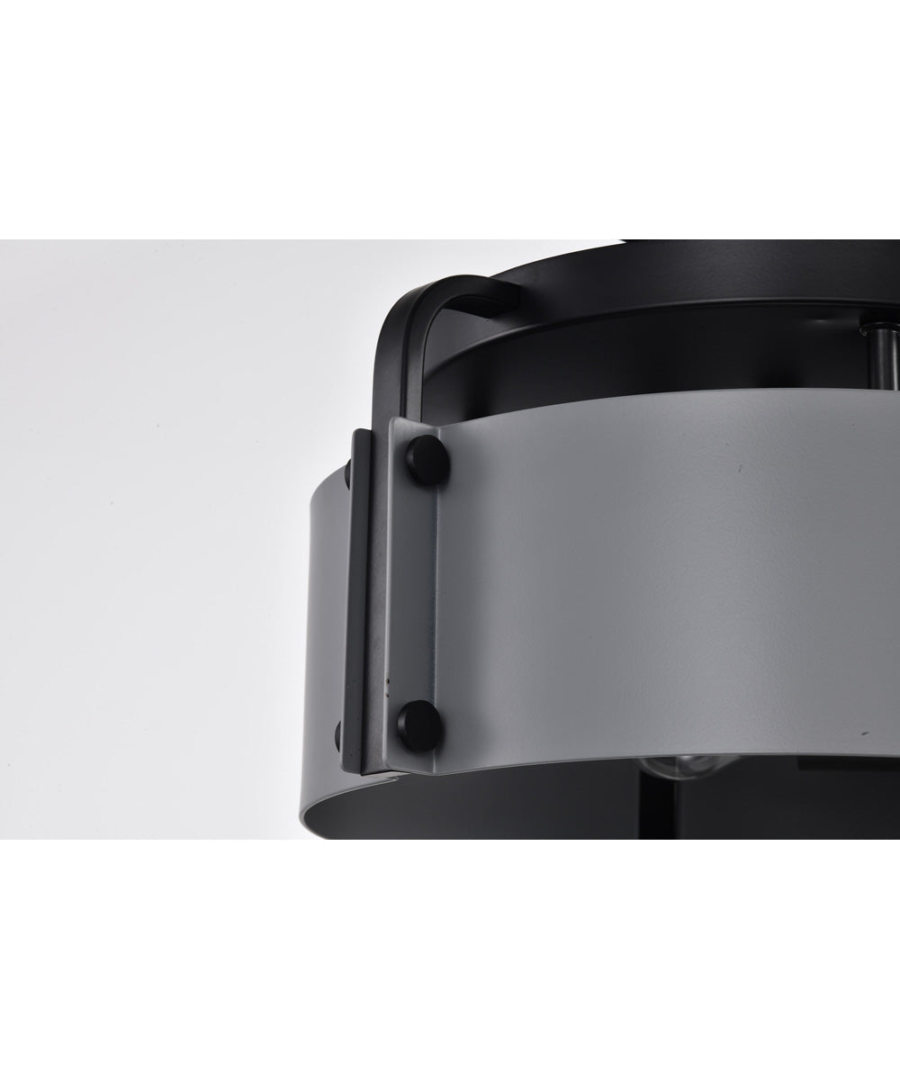 Altos 3-Light Close-to-Ceiling Matte Gray