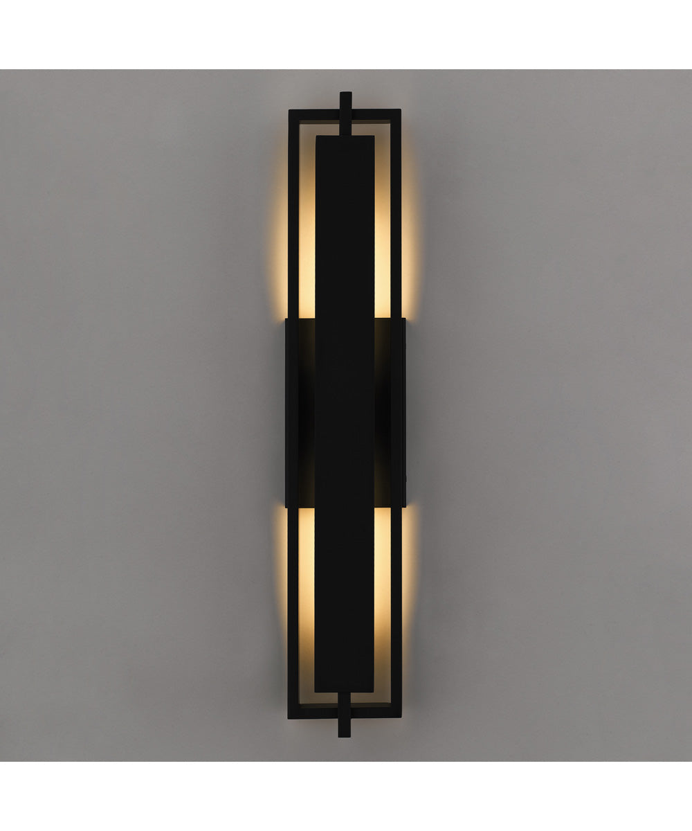 Pointsett Extra Large Outdoor Wall Light  Coastal Armour Aluminum Matte Black