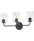 Kline 3-Light Medium Three Light Vanity in Black