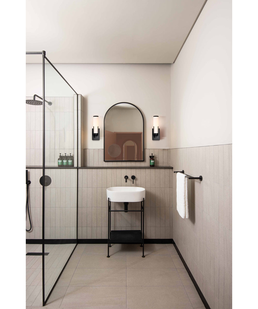 Roselle 1-Light Vanity & Wall Matte Black