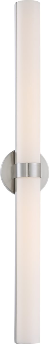 6"W Bond 2-Light LED Vanity & Wall Brushed Nickel