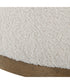 Swirl Swivel Sheepskin Ottoman