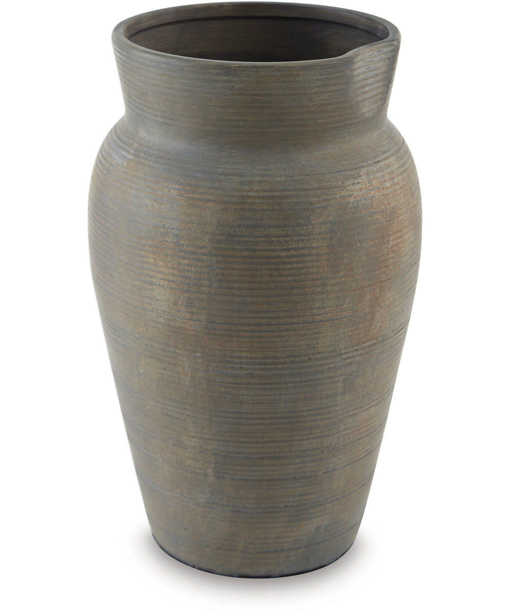 Brickmen Vase Antique Gray
