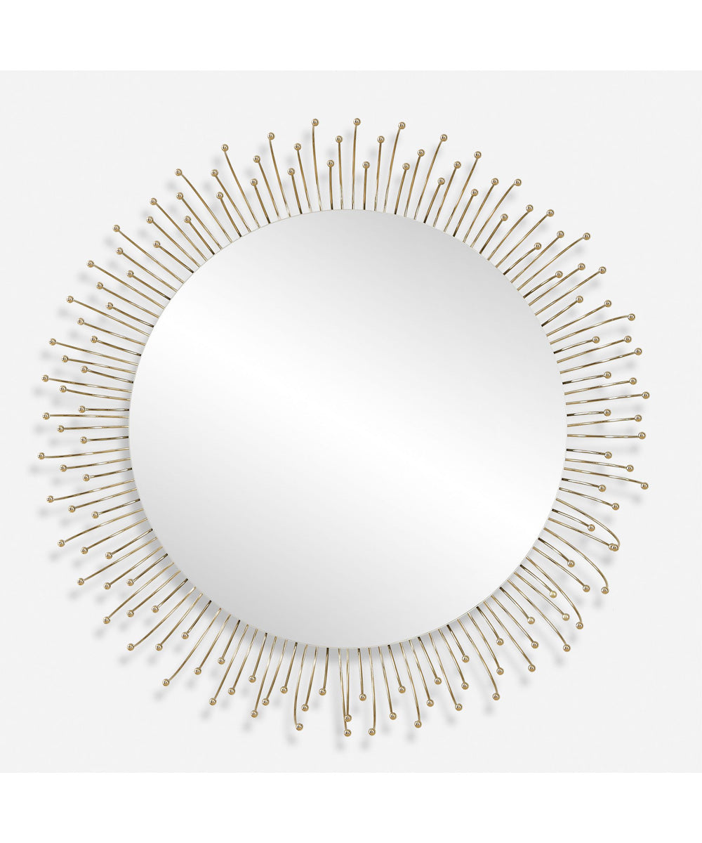 Aga Round Gold Mirror
