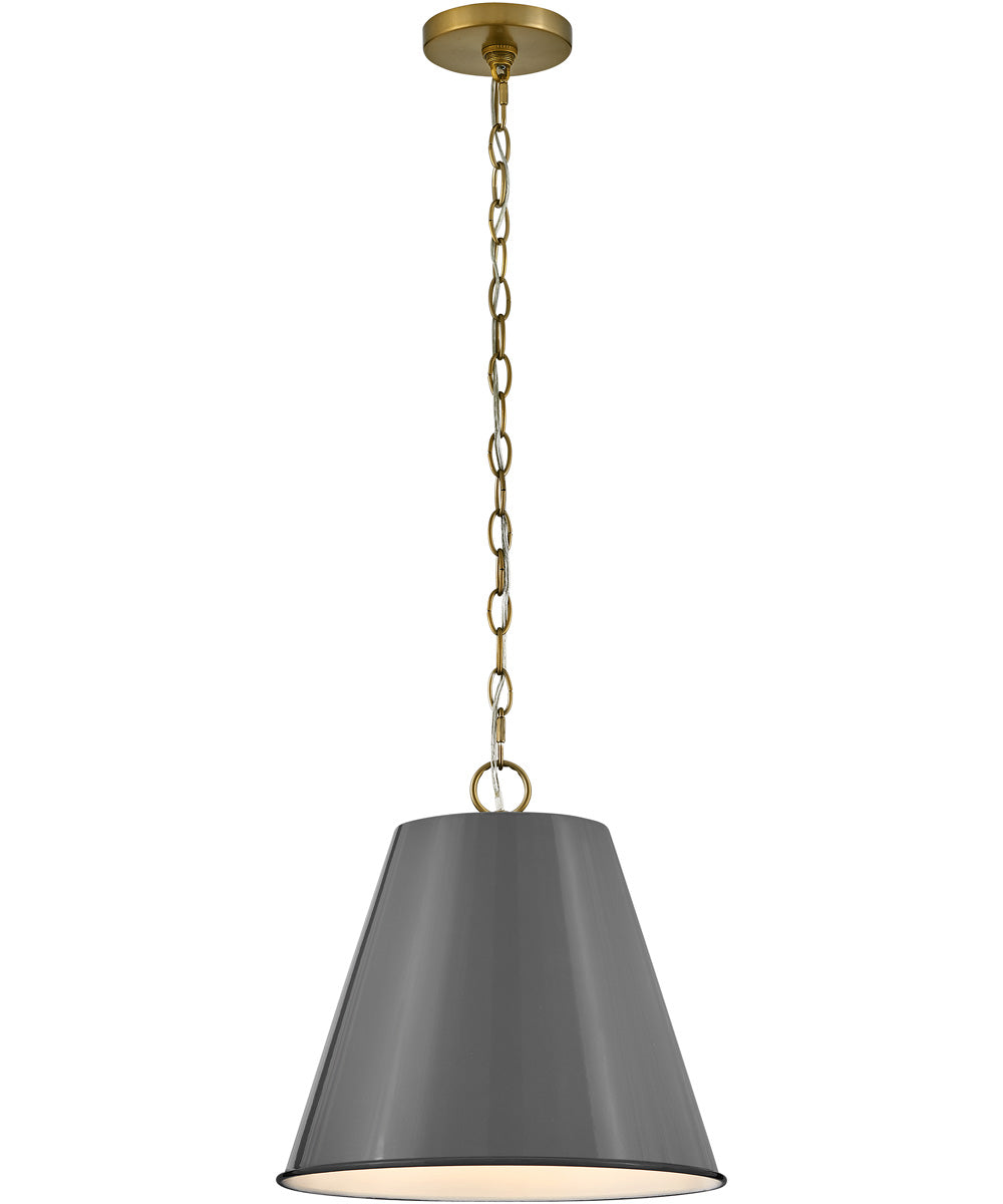 Blake 1-Light Medium Pendant in French Gray