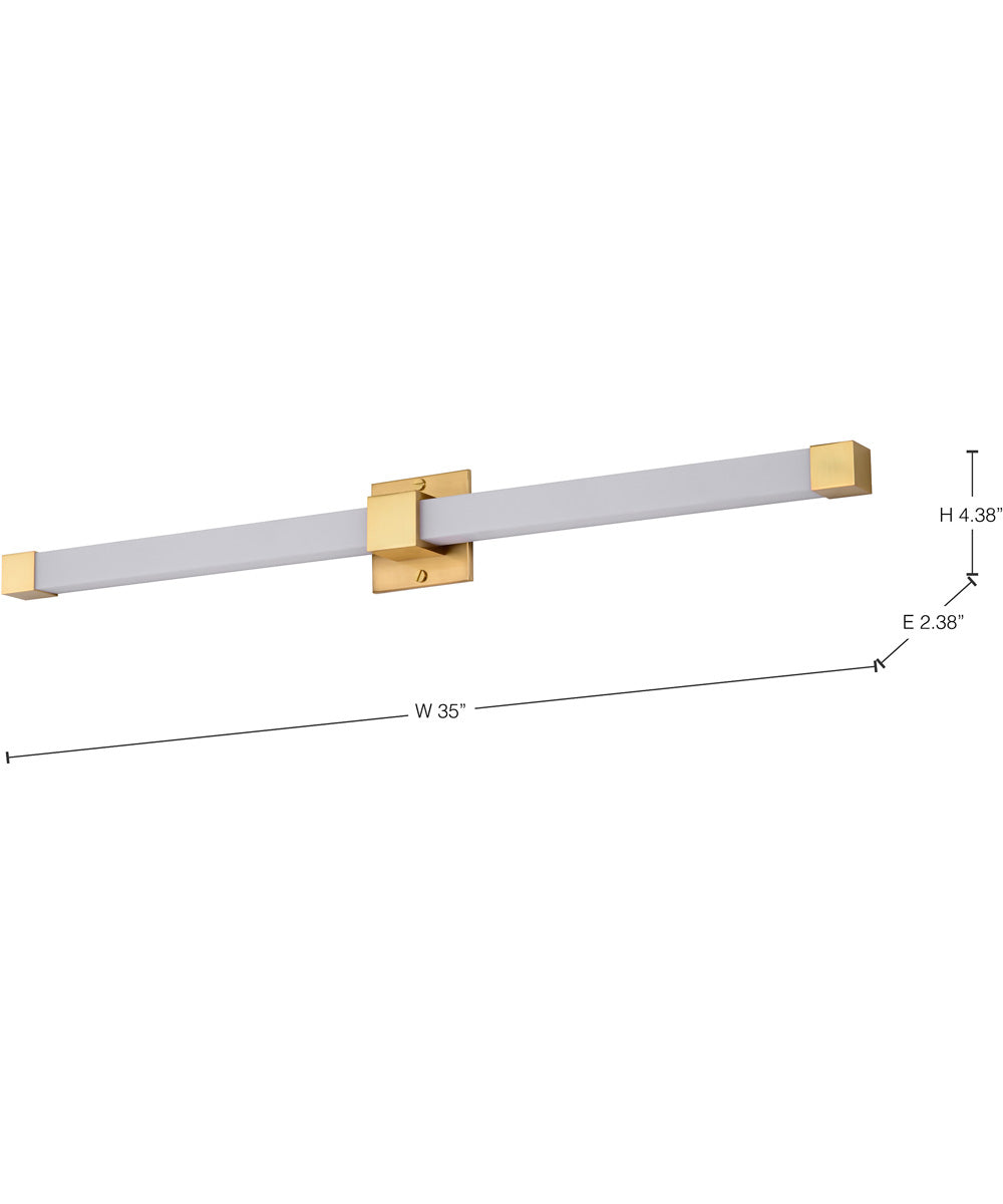 Brightwyn  Vanity & Wall Brushed Brass