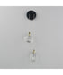 Pebble 2-Light Wall Sconce Black / Polished Gold