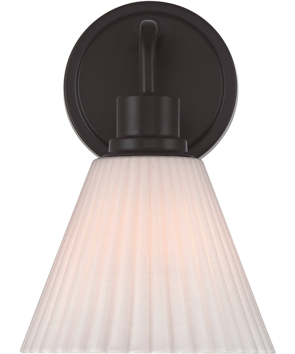 Pleated II 1-Light Lighting Flat Black