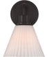 Pleated II 1-Light Lighting Flat Black