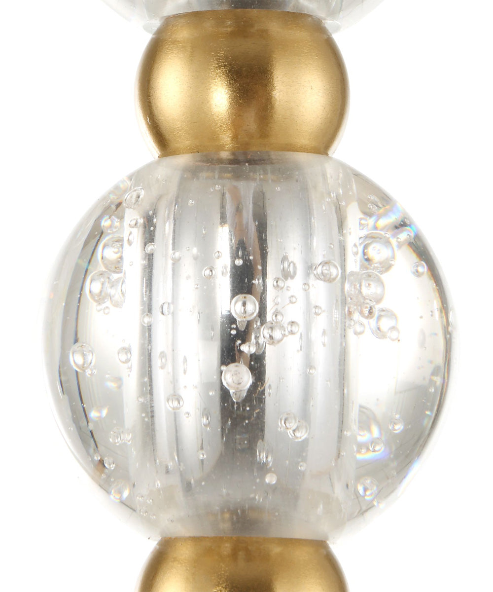 Ripple 1 Light Frost Glass Pendant