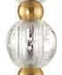 Ripple 1 Light Frost Glass Pendant