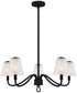 McKinney 5-light Chandelier Matte Black