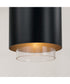 Weller 1-Light Pendant Matte Brass and Black