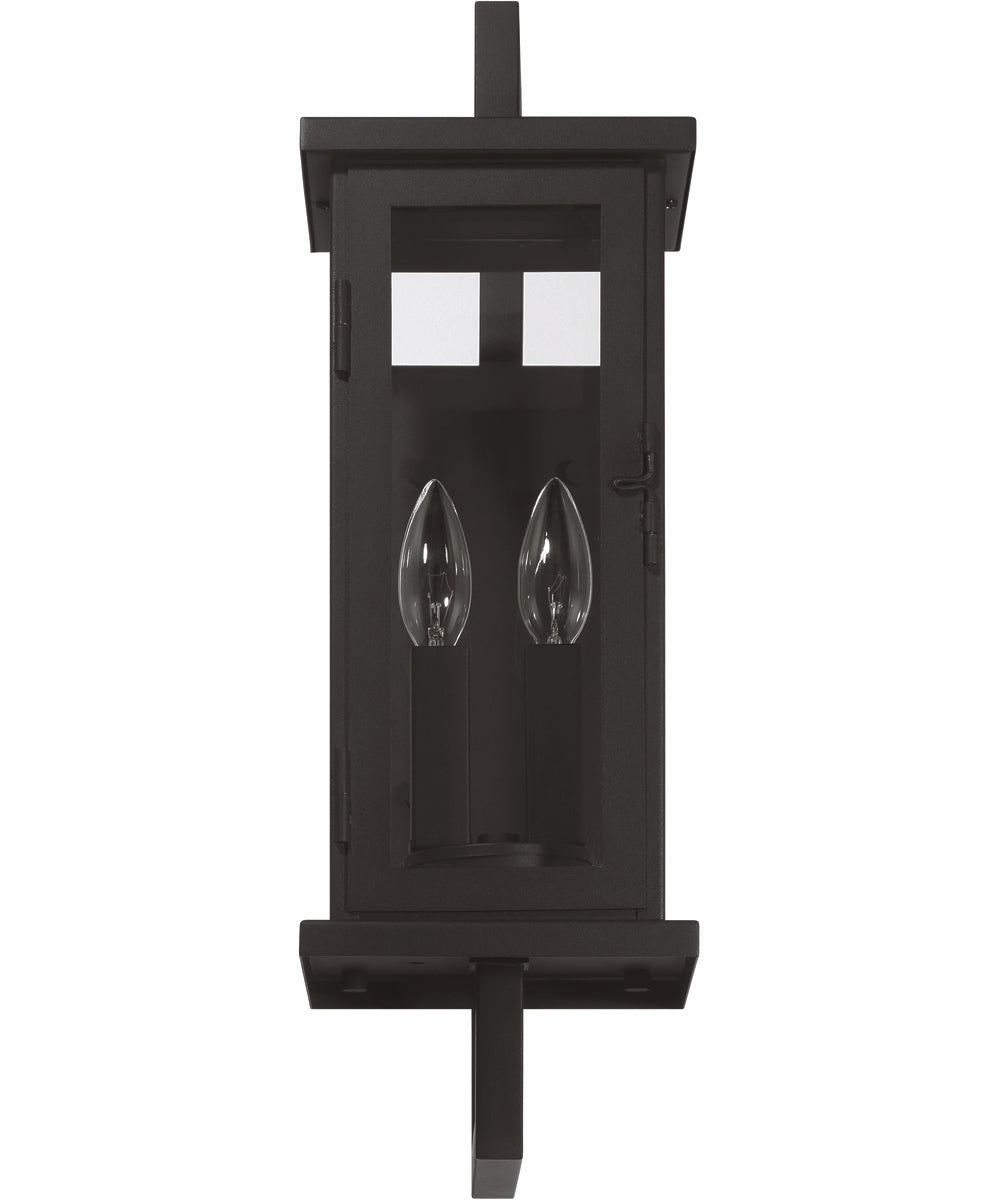 Jordan 2-Light Outdoor Lighting Textured Black