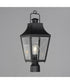 Storybook 1-Light Outdoor Post Black