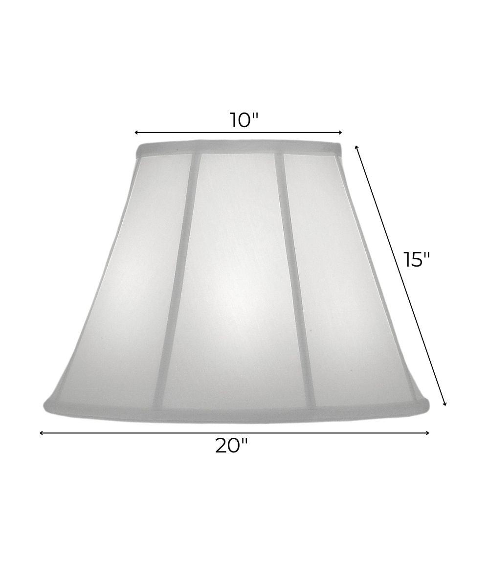 10x20x15 Oyster Silksheen Empire Softback Lampshade