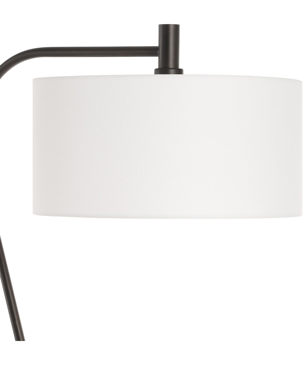 Irwin Curved Brass Floor Lamp