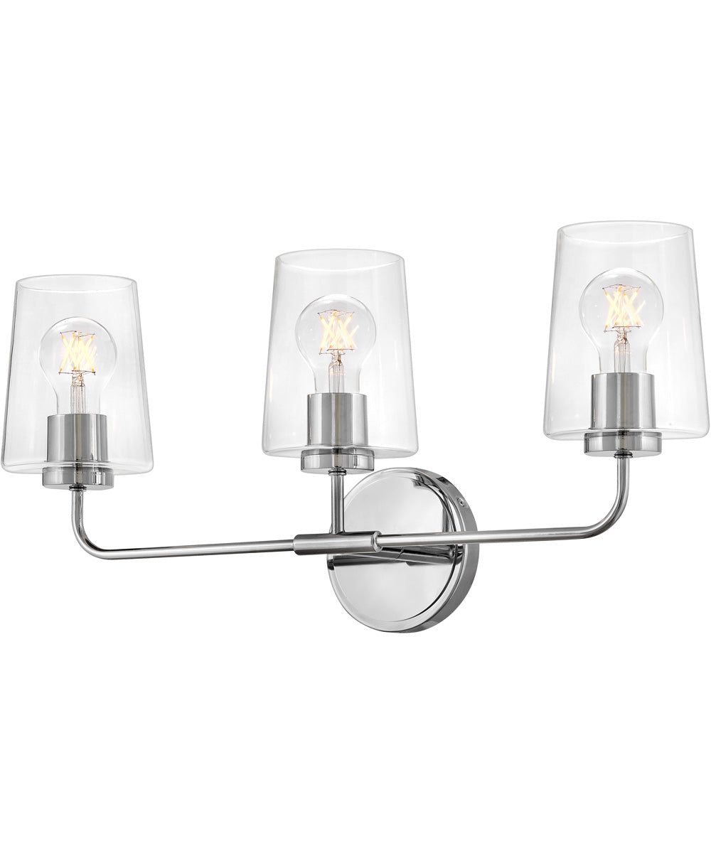 Kline 3-Light Medium Three Light Vanity in Chrome